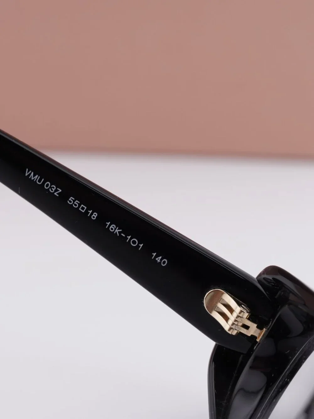 Miu Miu MU 03ZV 16K1O1 Oval Eyeglasses – Black 55mm